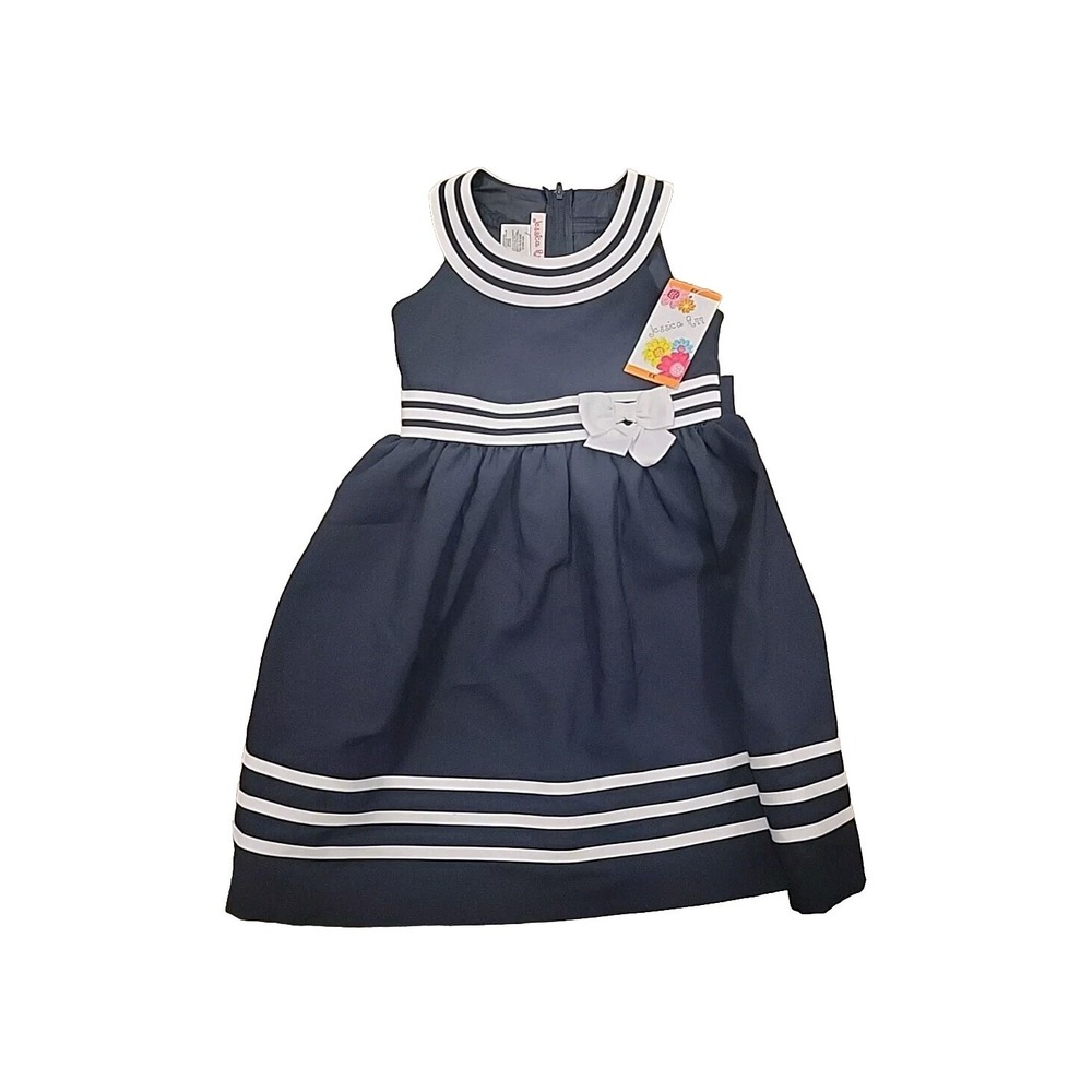 Jessica Ann Girls Dress Navy Size‎ *4*